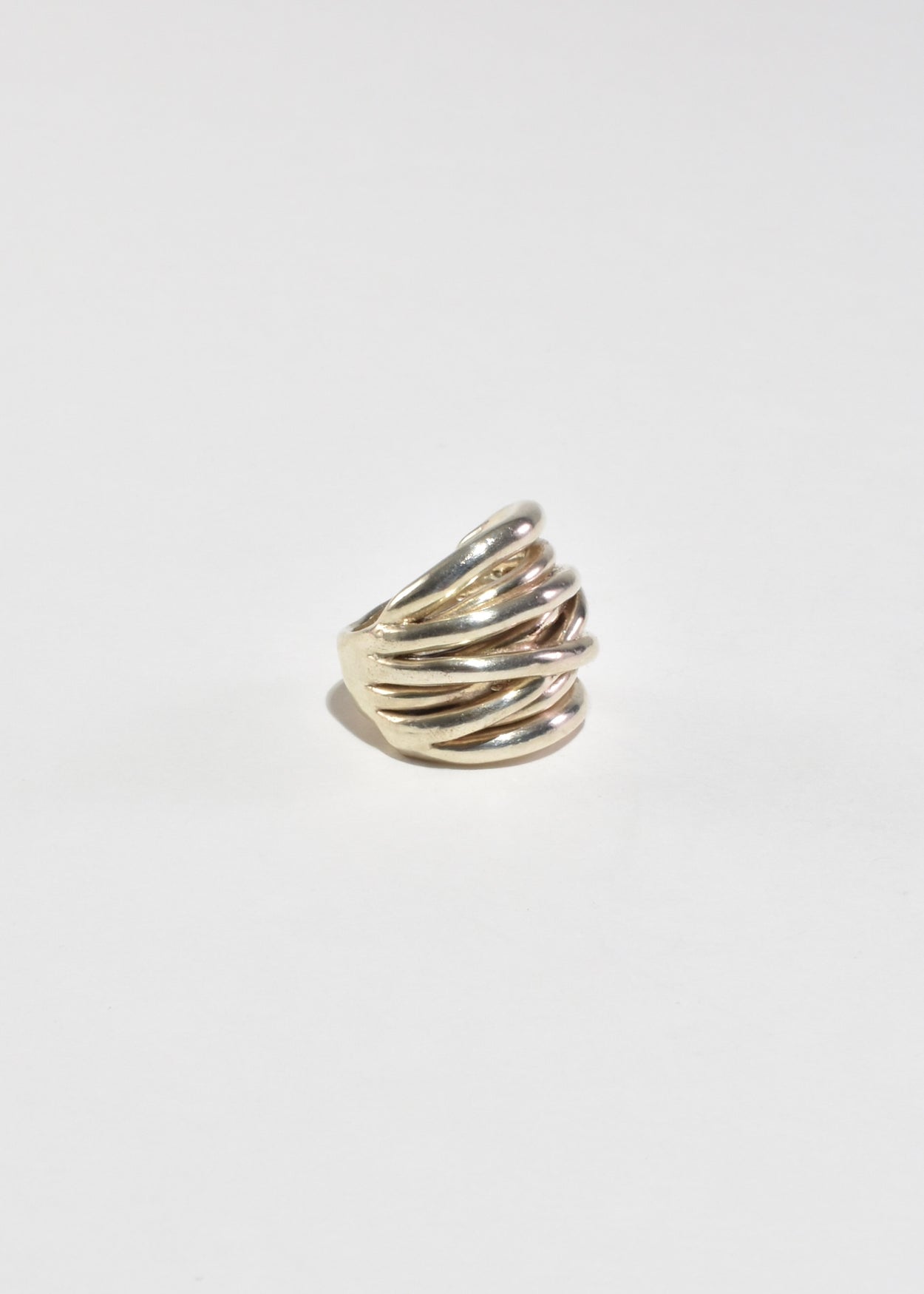 Layered Band Statement Ring