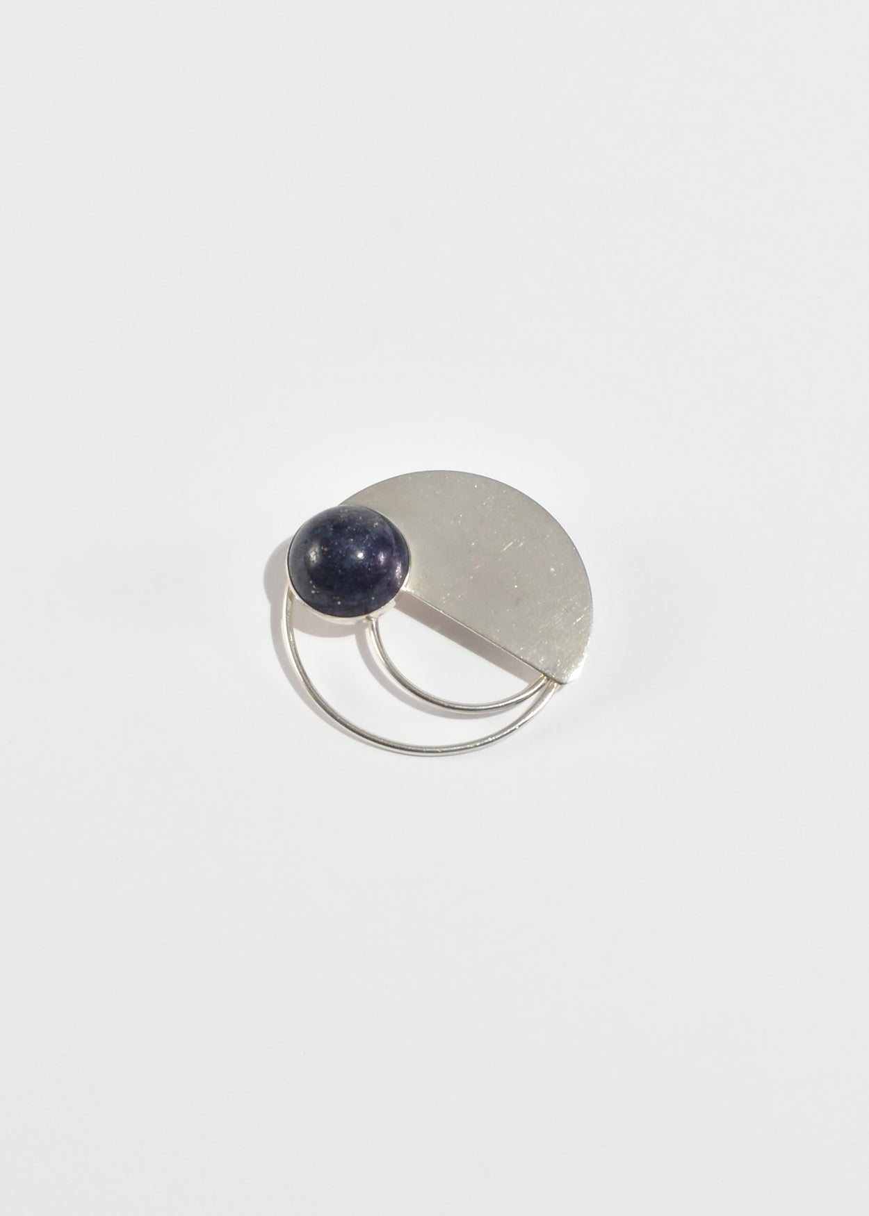 Modernist Lapis Brooch