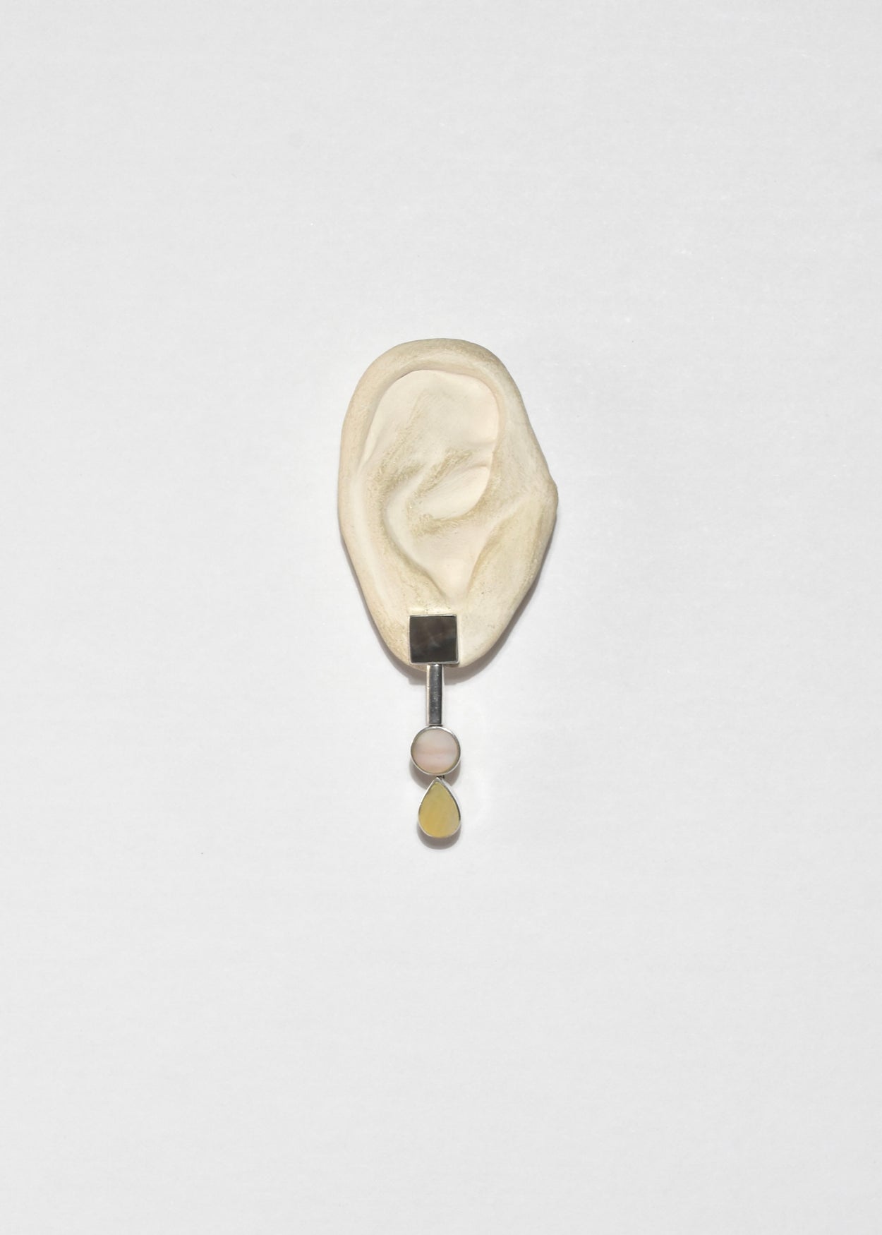 Tricolor Mother of Pearl Earrings