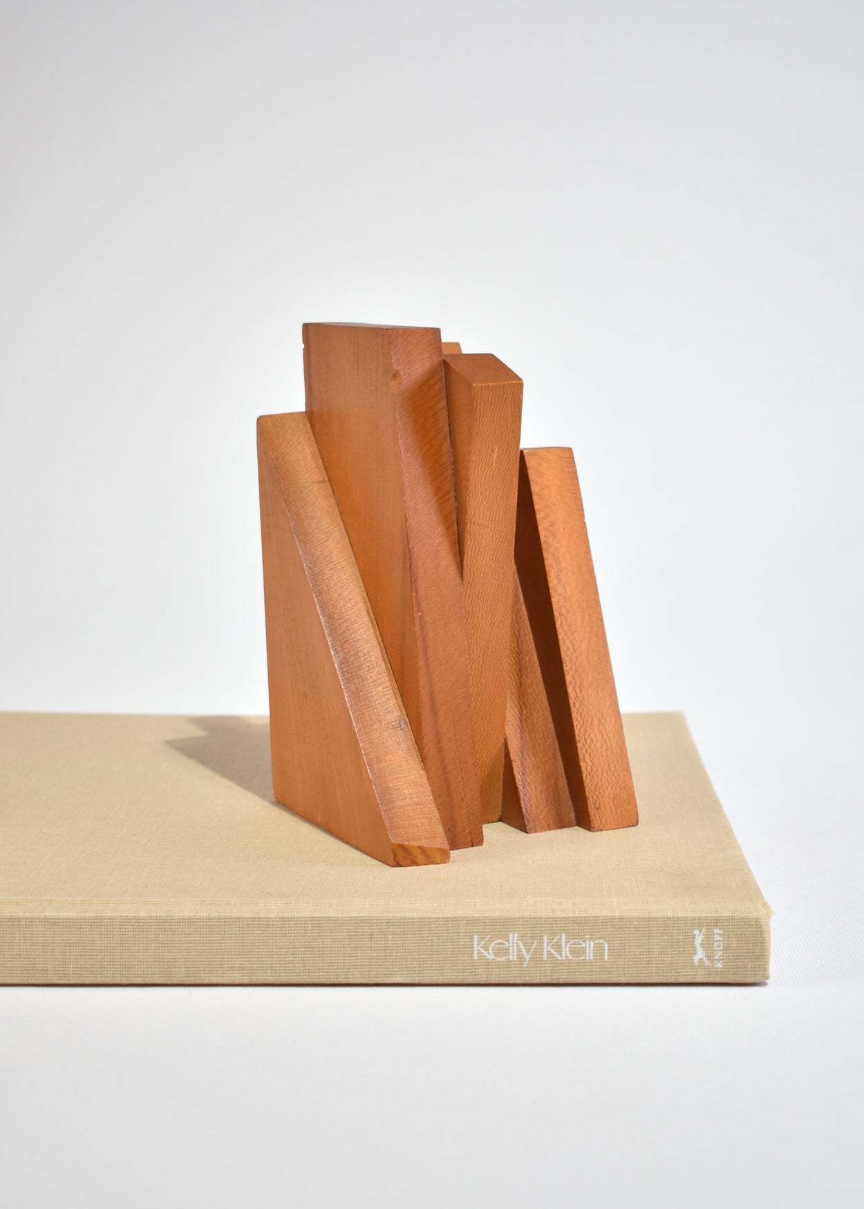 Abstract Wooden Bookends