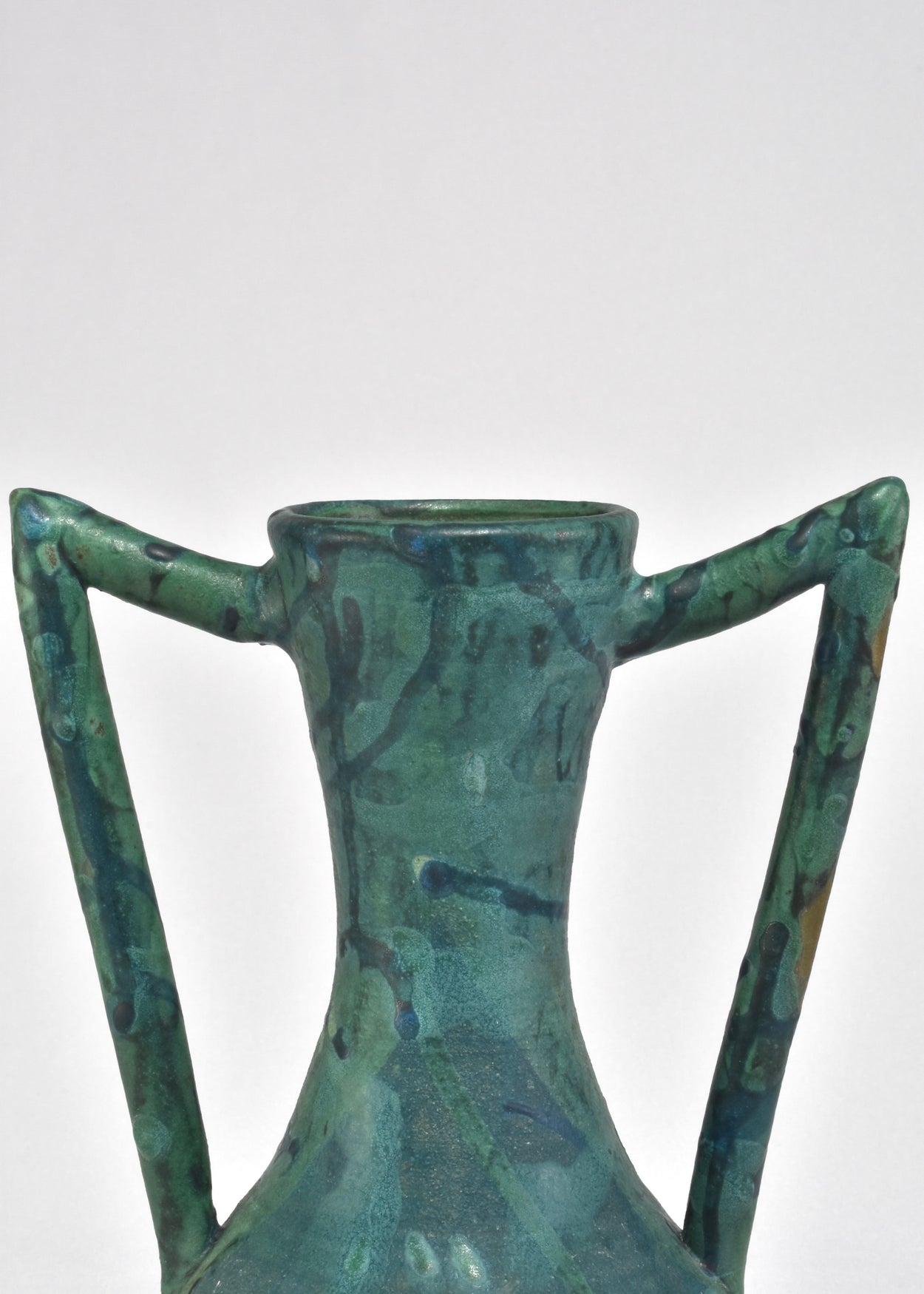 Abstract Green Amphora Vase