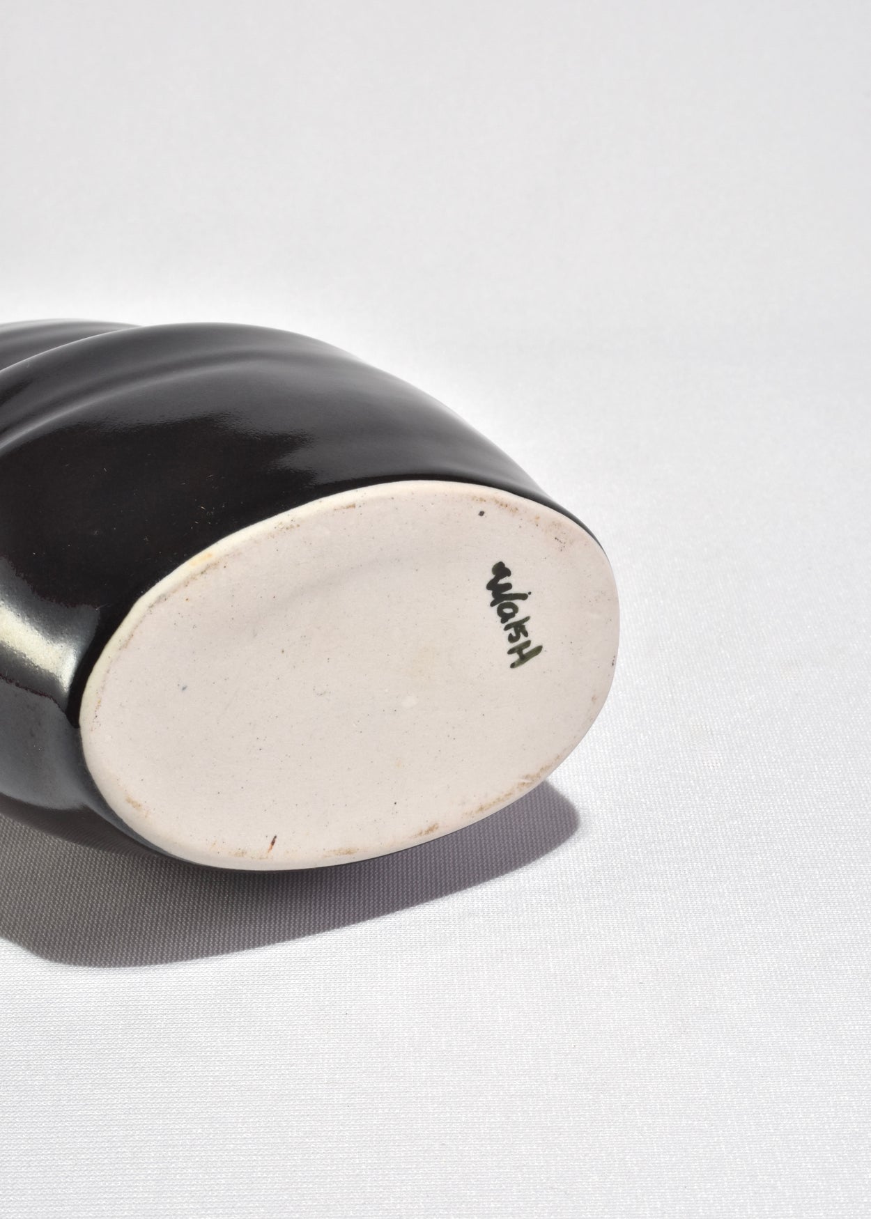 Handcrafted Black Ceramic Vase