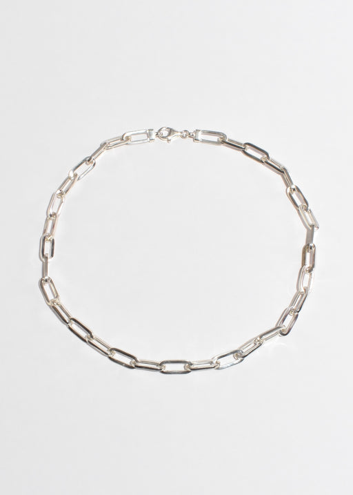 Platinum Link Necklace