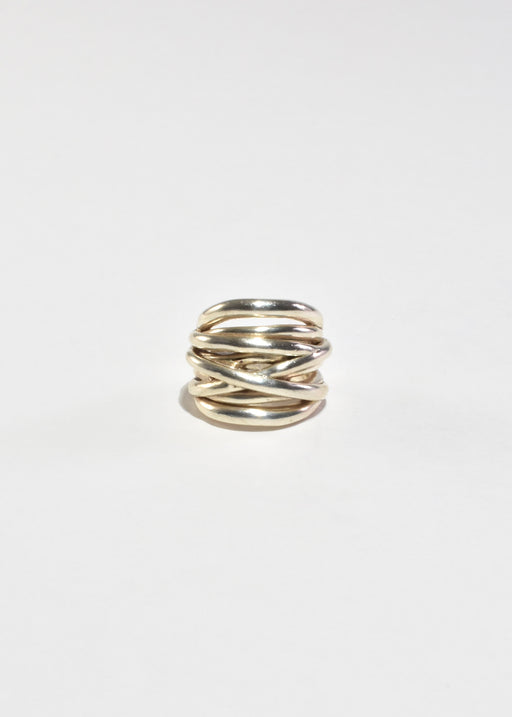 Layered Band Statement Ring