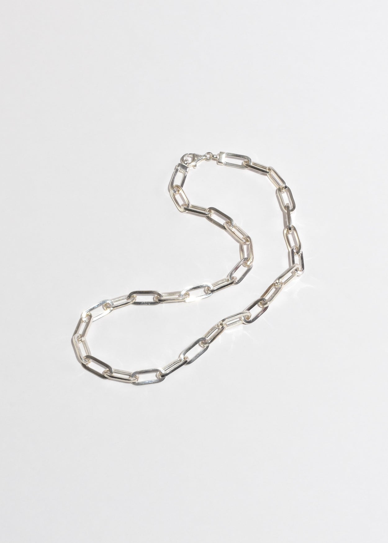 Platinum Link Necklace