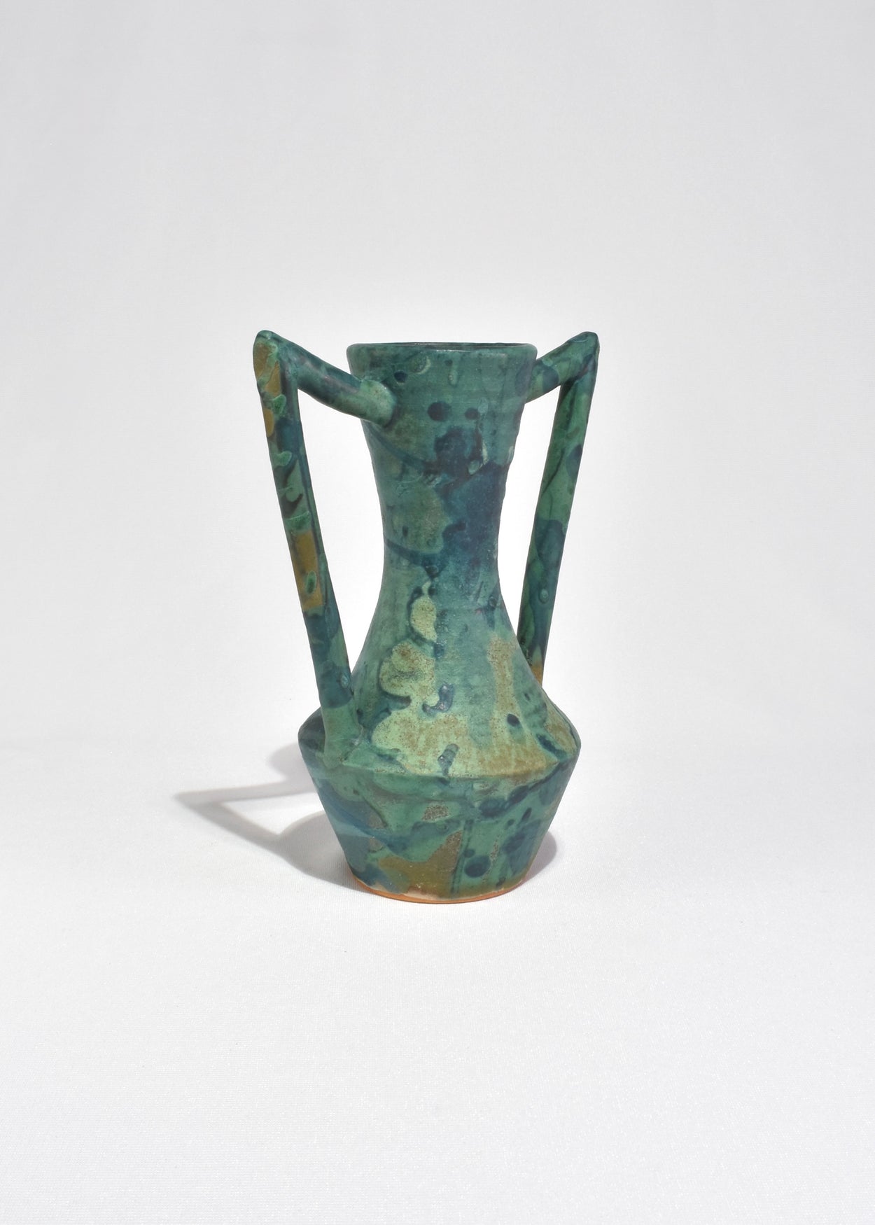 Abstract Green Amphora Vase
