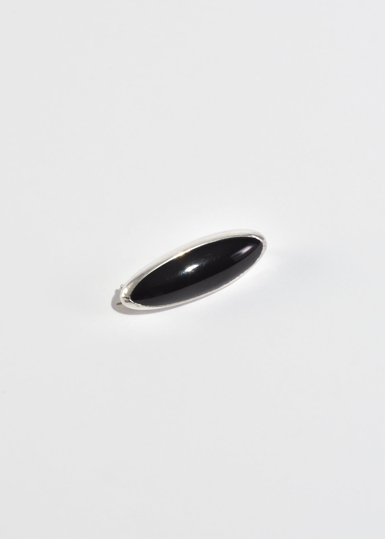 Oval Onyx Brooch