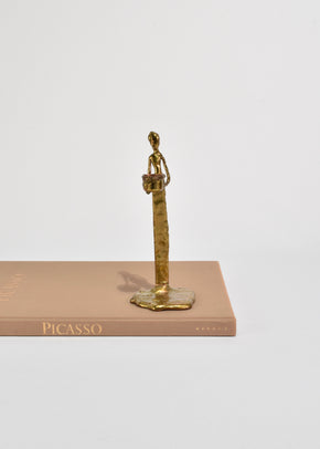 Figural Brass Candleholder Set
