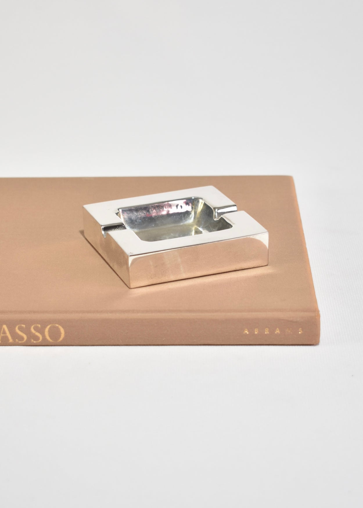 Square Silver Ashtray