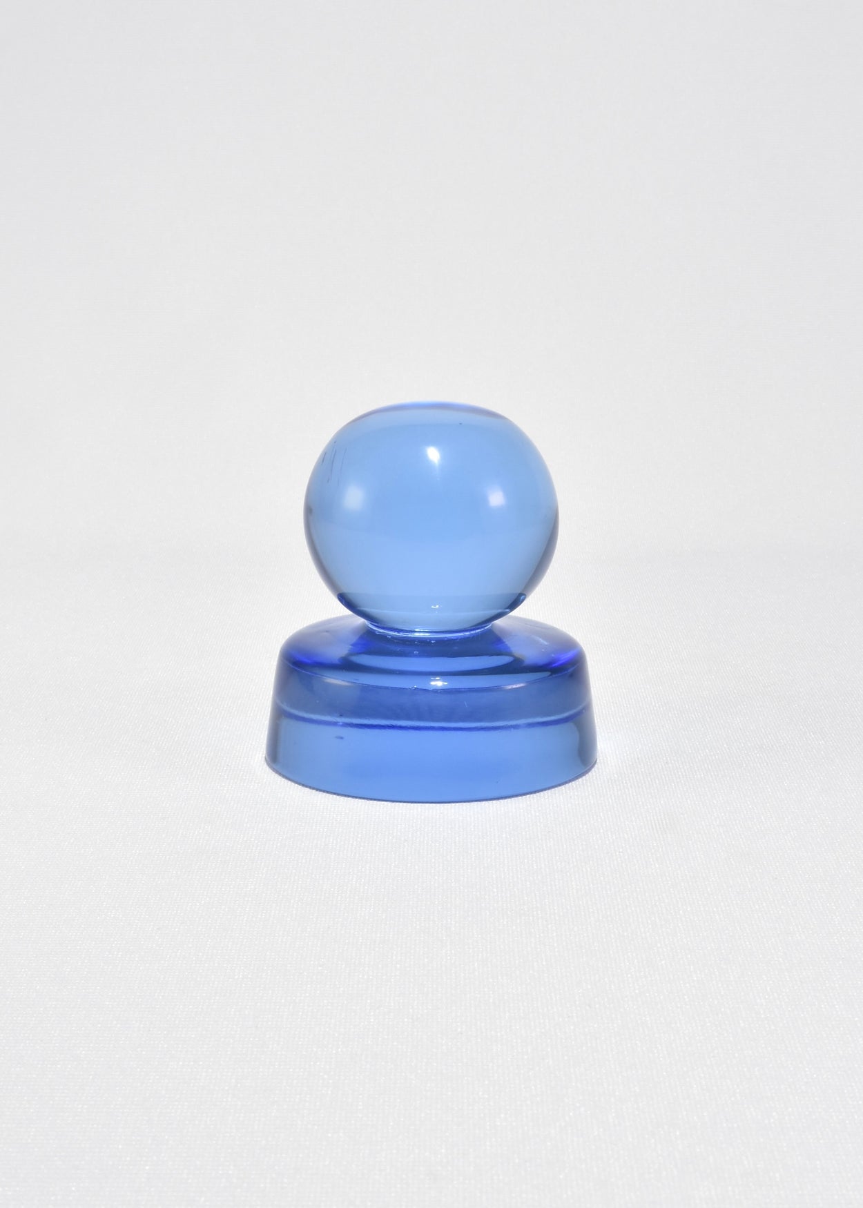 Blue Sphere Glass Paperweight