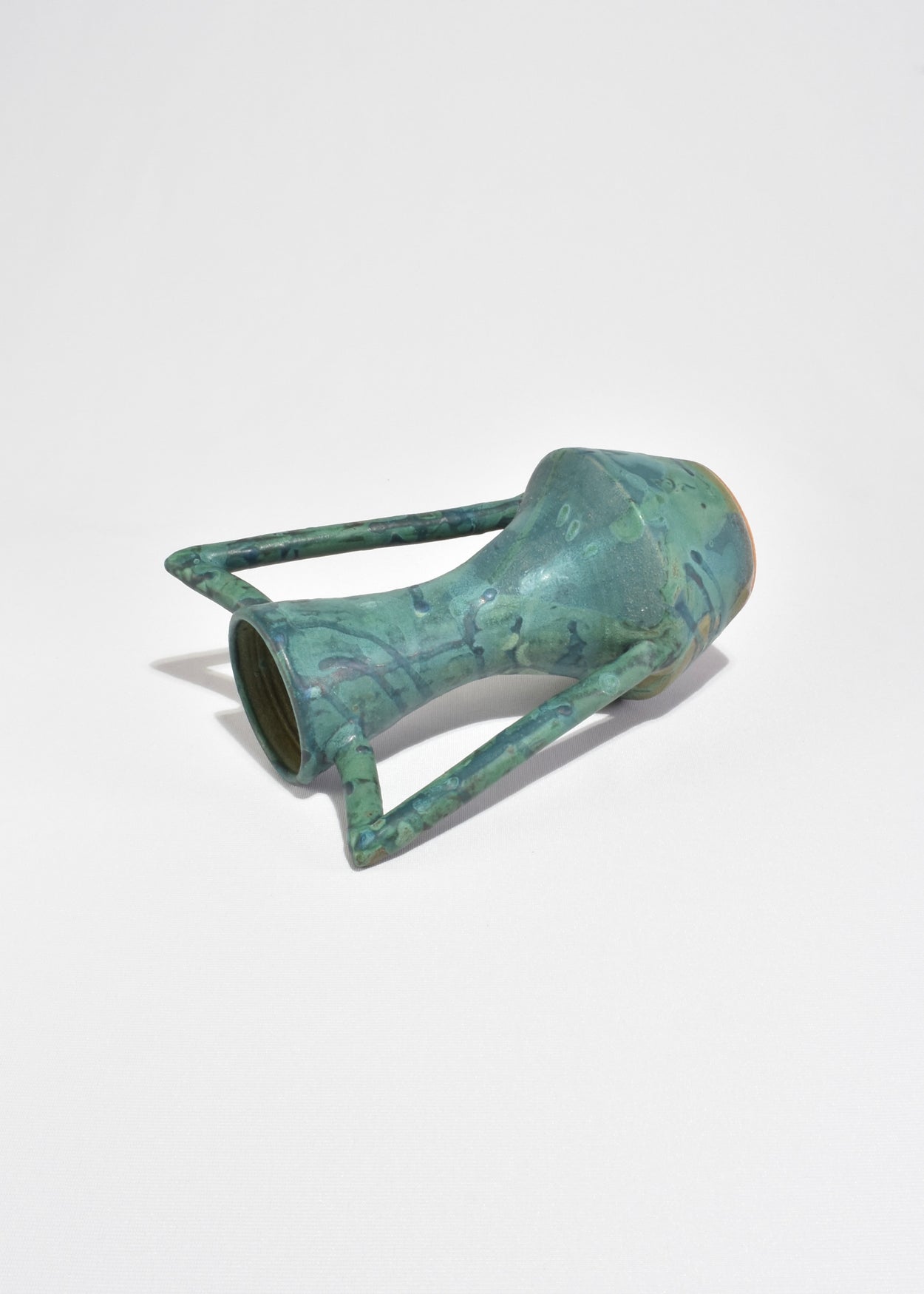 Abstract Green Amphora Vase