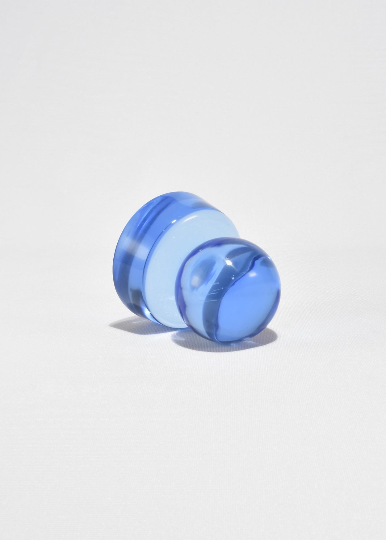 Blue Sphere Glass Paperweight