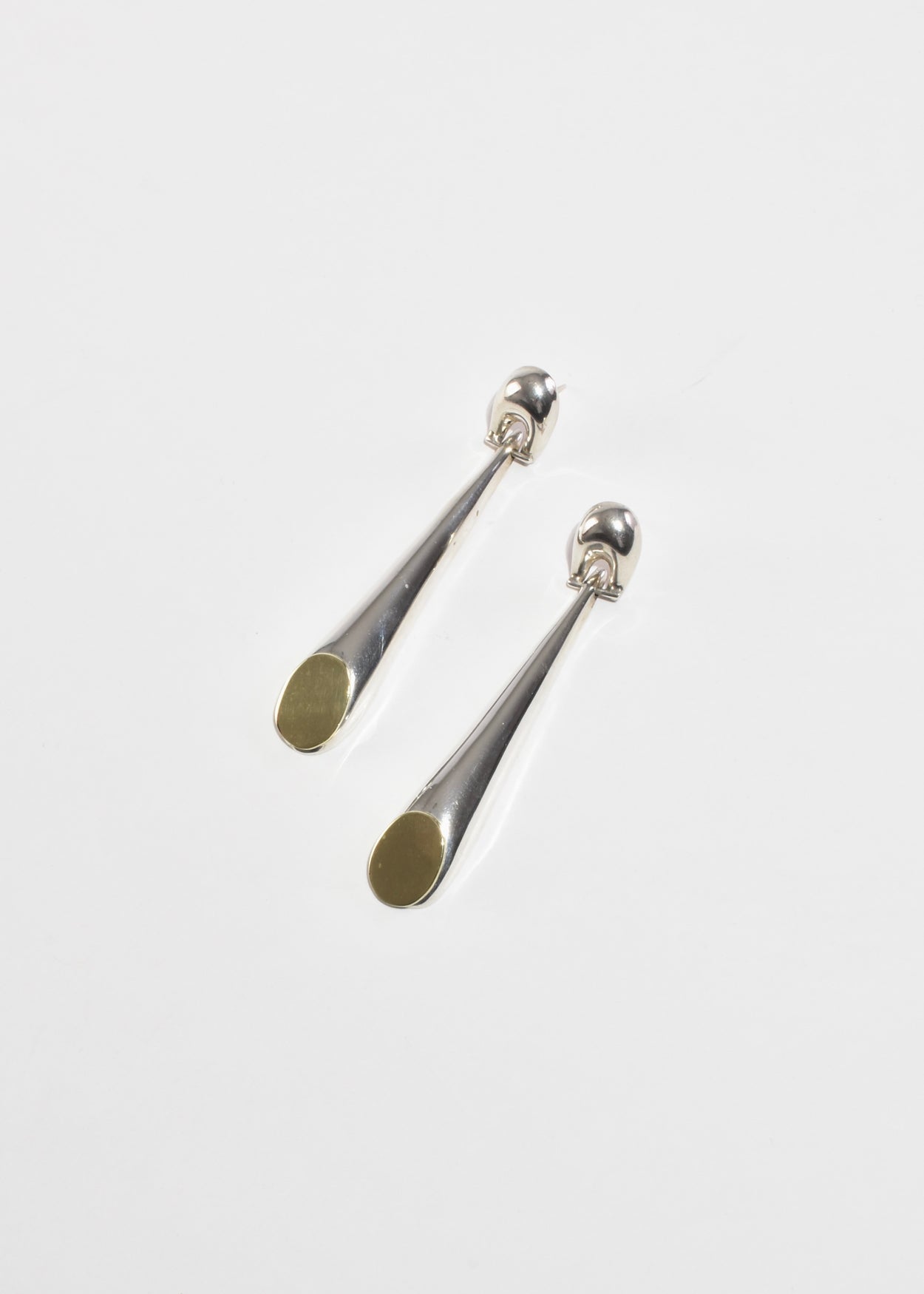 Two-Tone Statement Earrings
