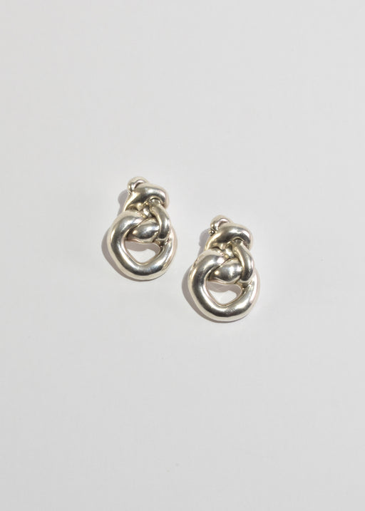 Silver Knot Earrings