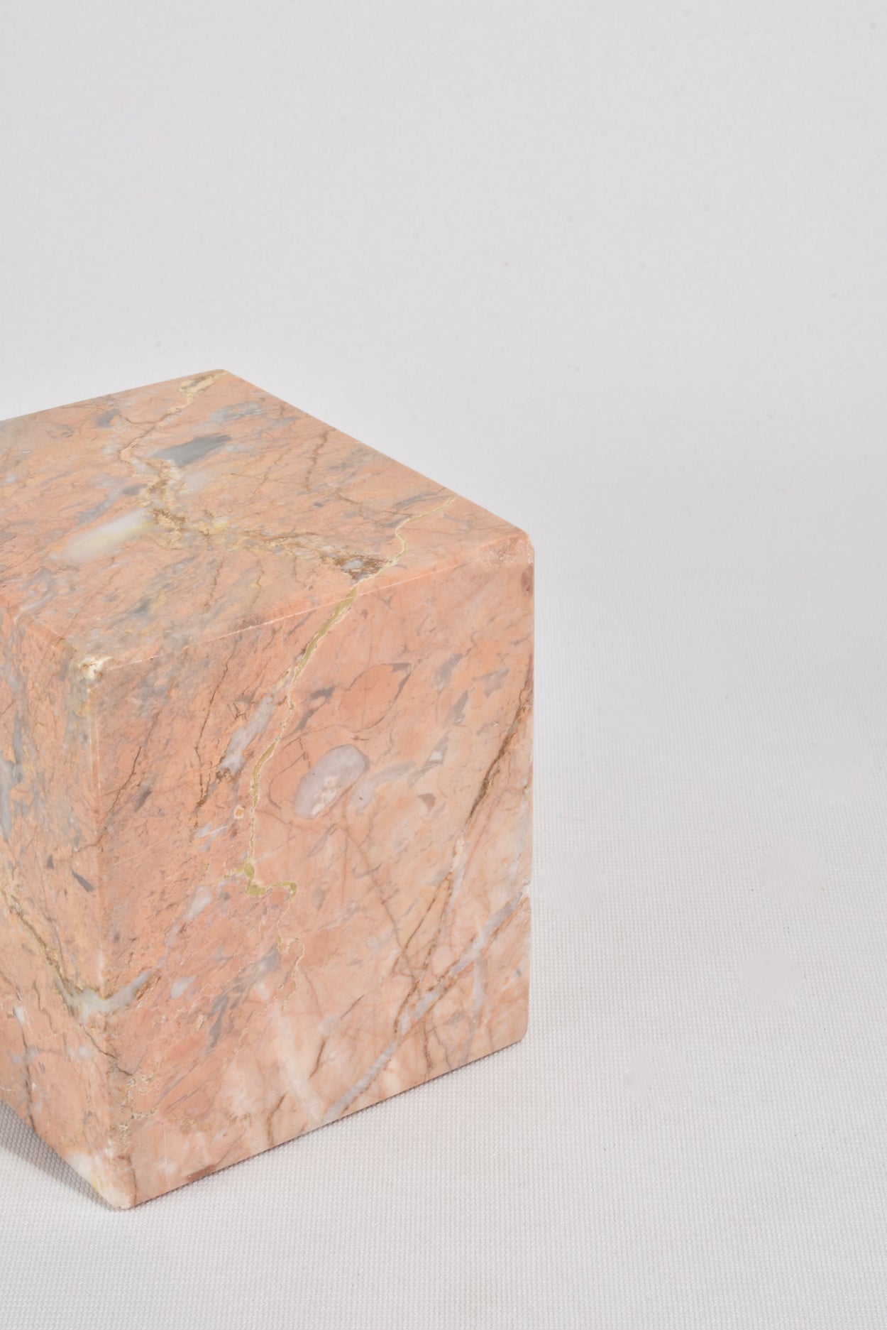Pink Cube Marble bookends