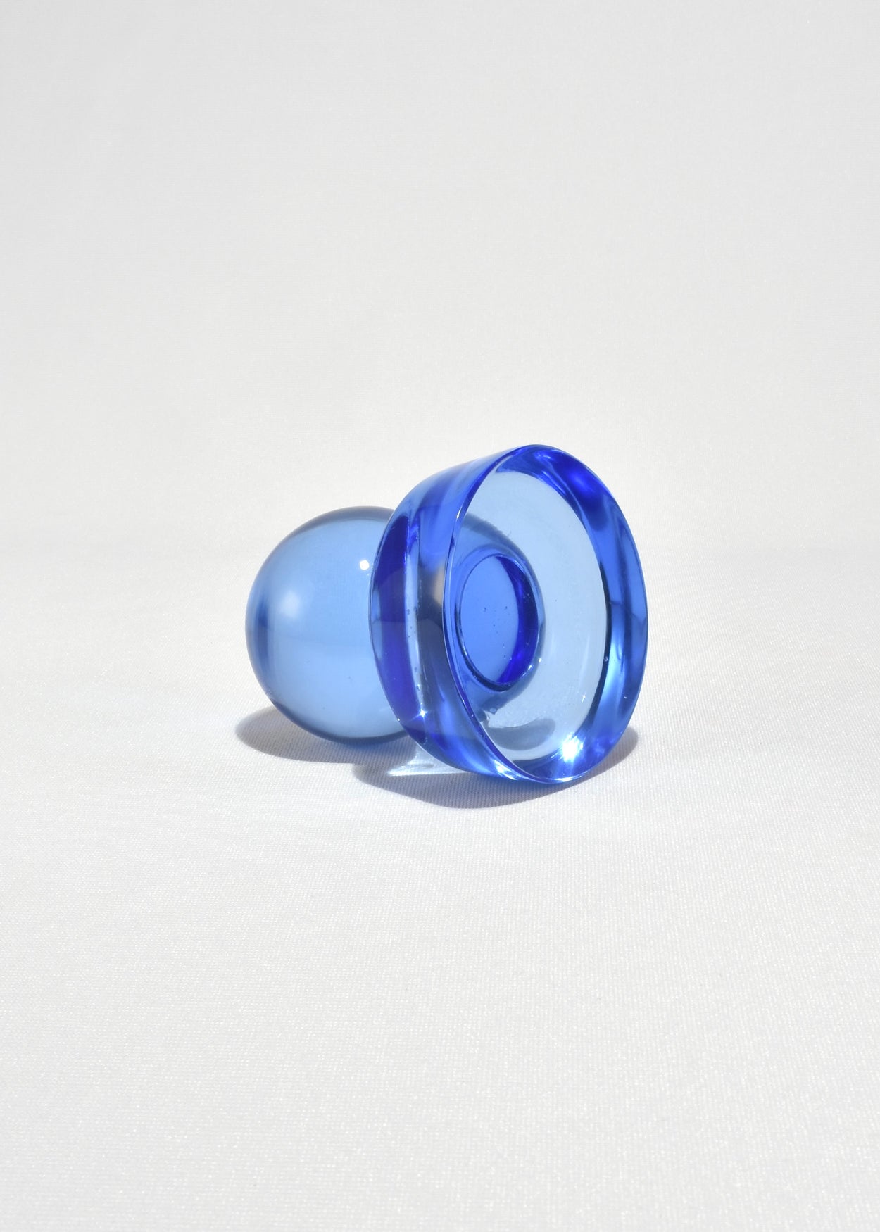 Blue Sphere Glass Paperweight