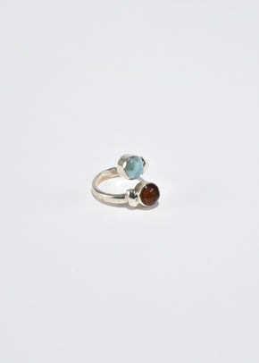 Turquoise Amber Ring