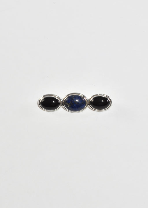 Lapis Onyx Brooch