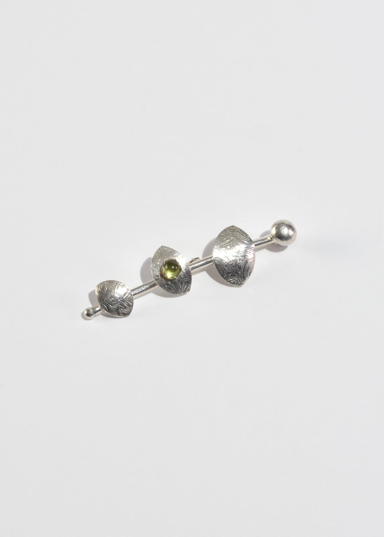 Abstract Peridot Brooch