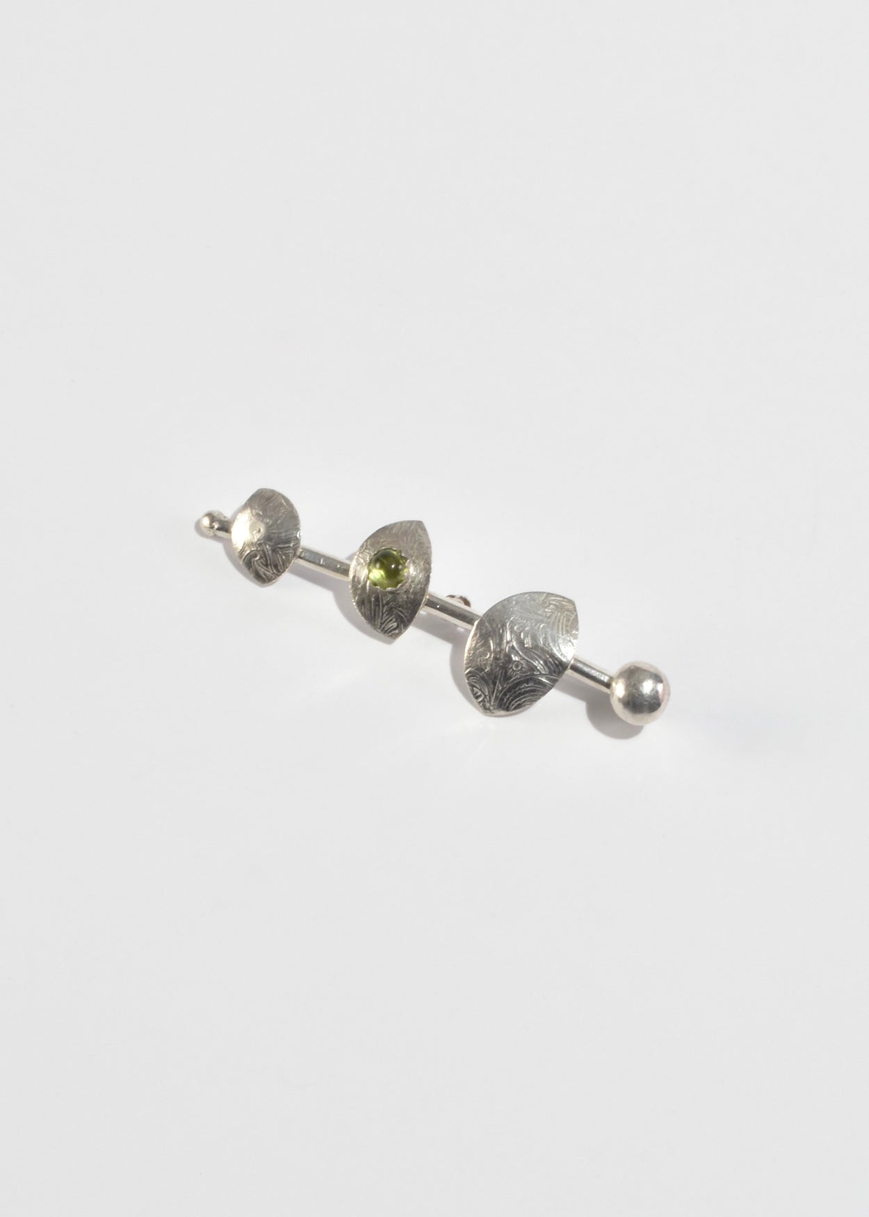 Abstract Peridot Brooch