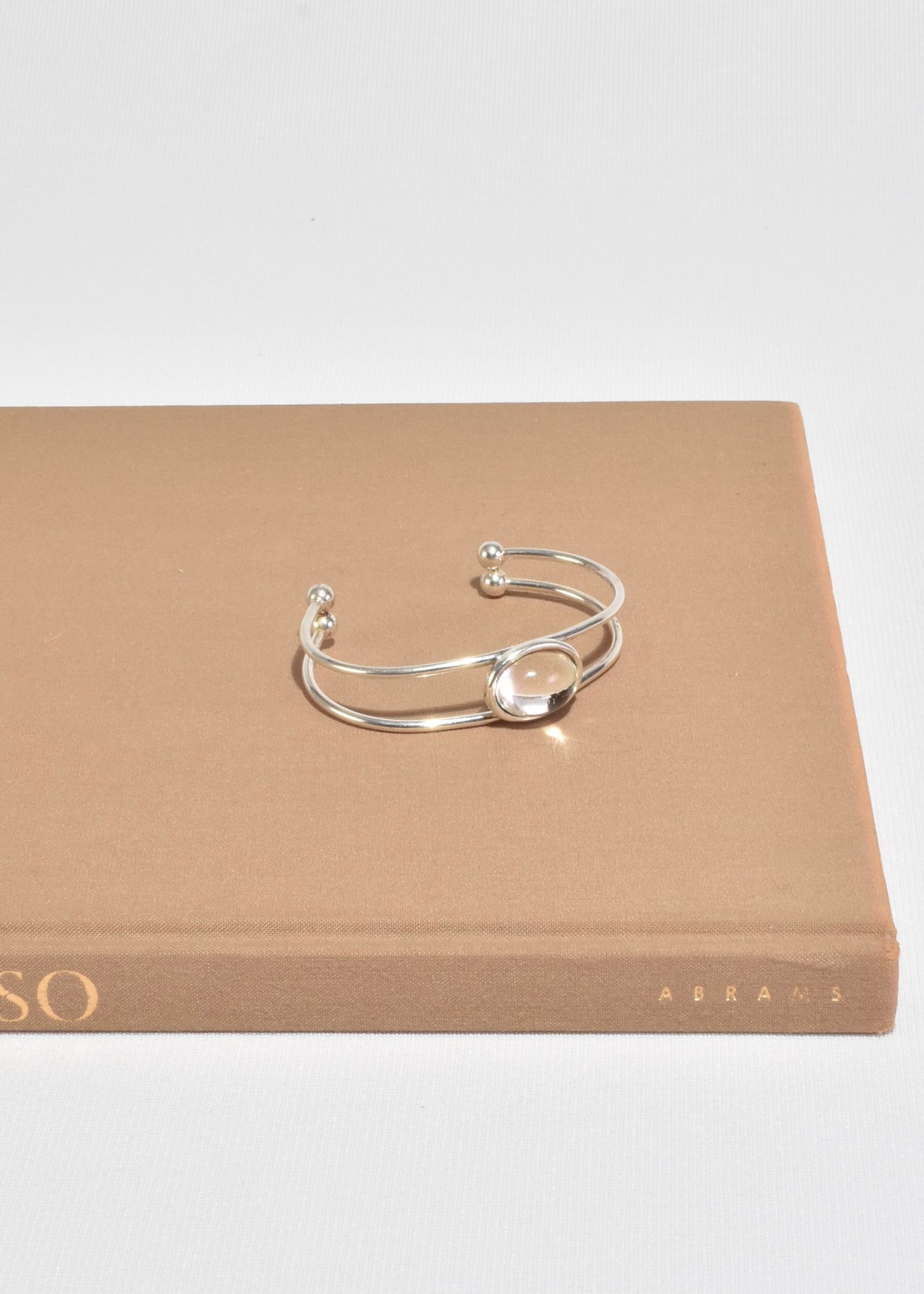 Glass Cabochon Cuff Bracelet