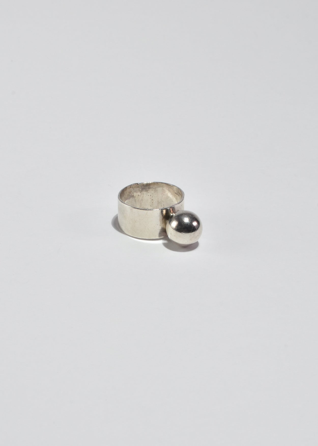 Silver Sphere Ring