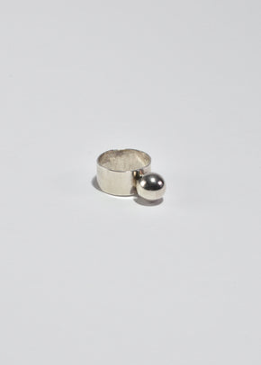 Silver Sphere Ring