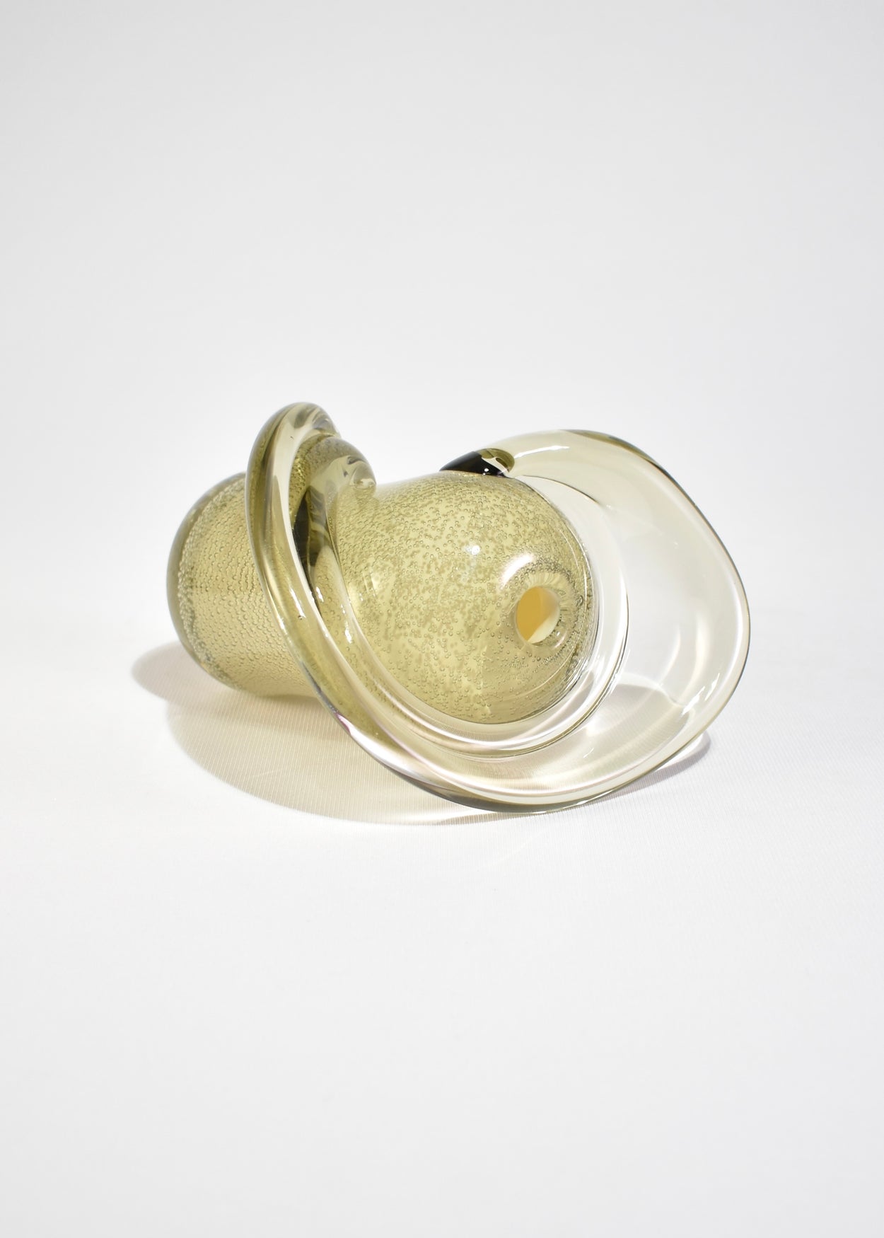 Curved Art Glass Vase