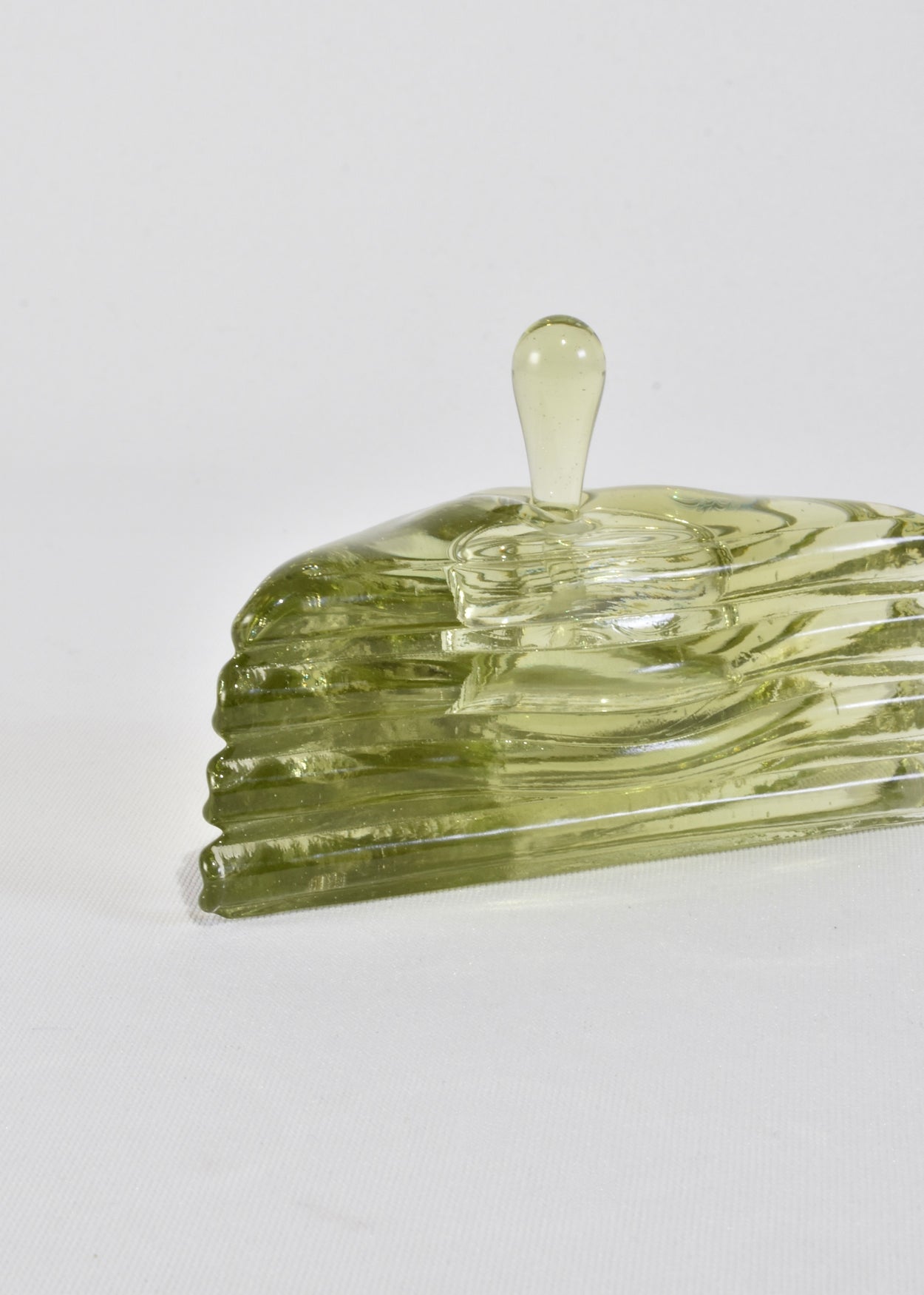Sculptural Glass Perfume Bottle