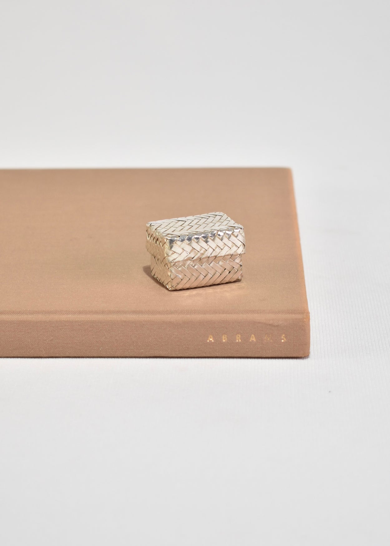 Woven Sterling Pillbox