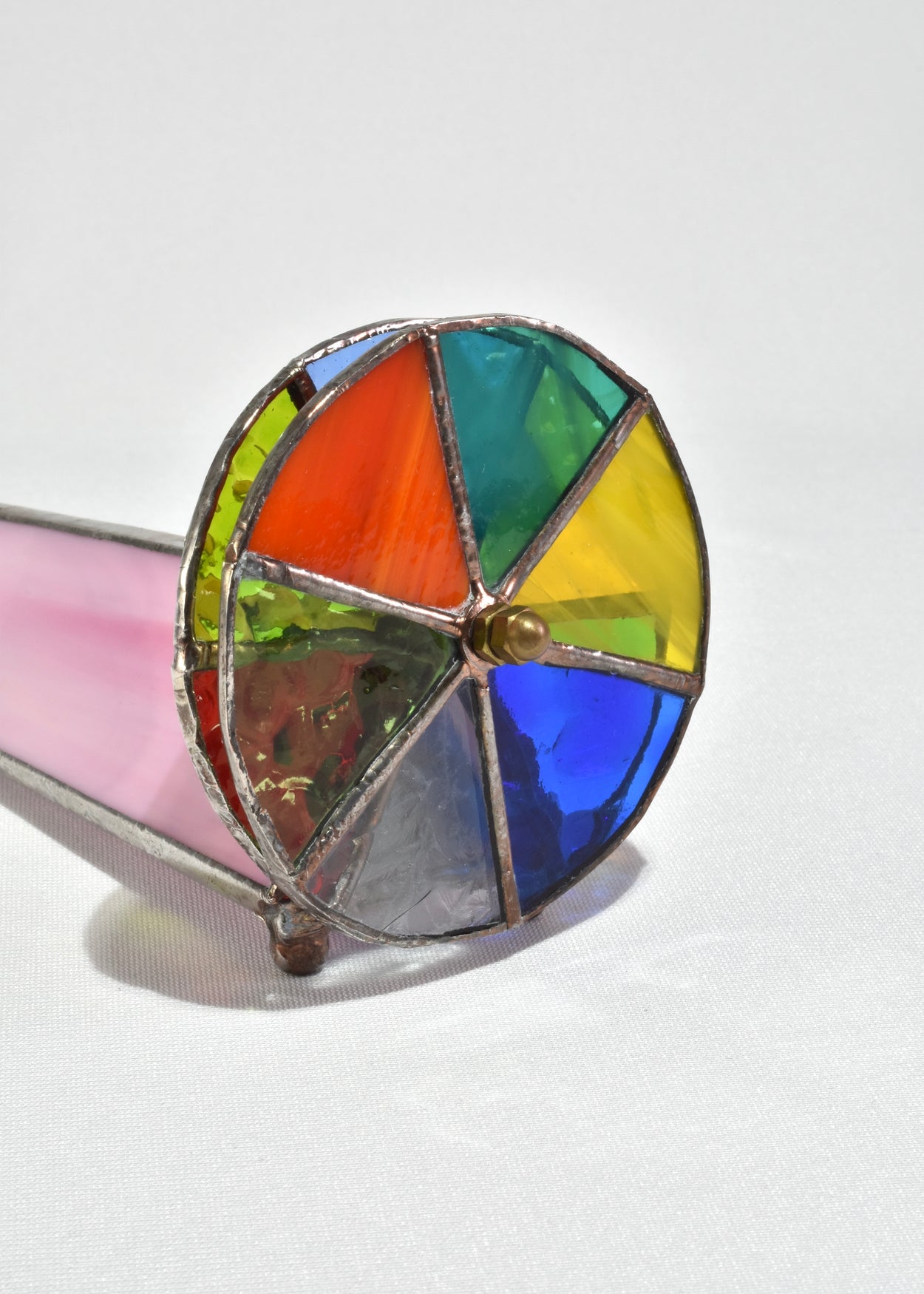 Pink Art Glass Kaleidoscope