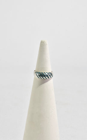 Striped Turquoise Ring