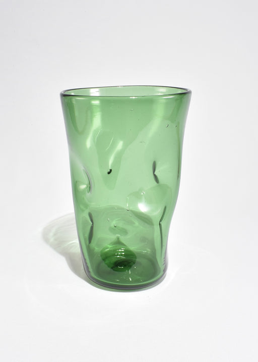 Green Blown Glass Vase
