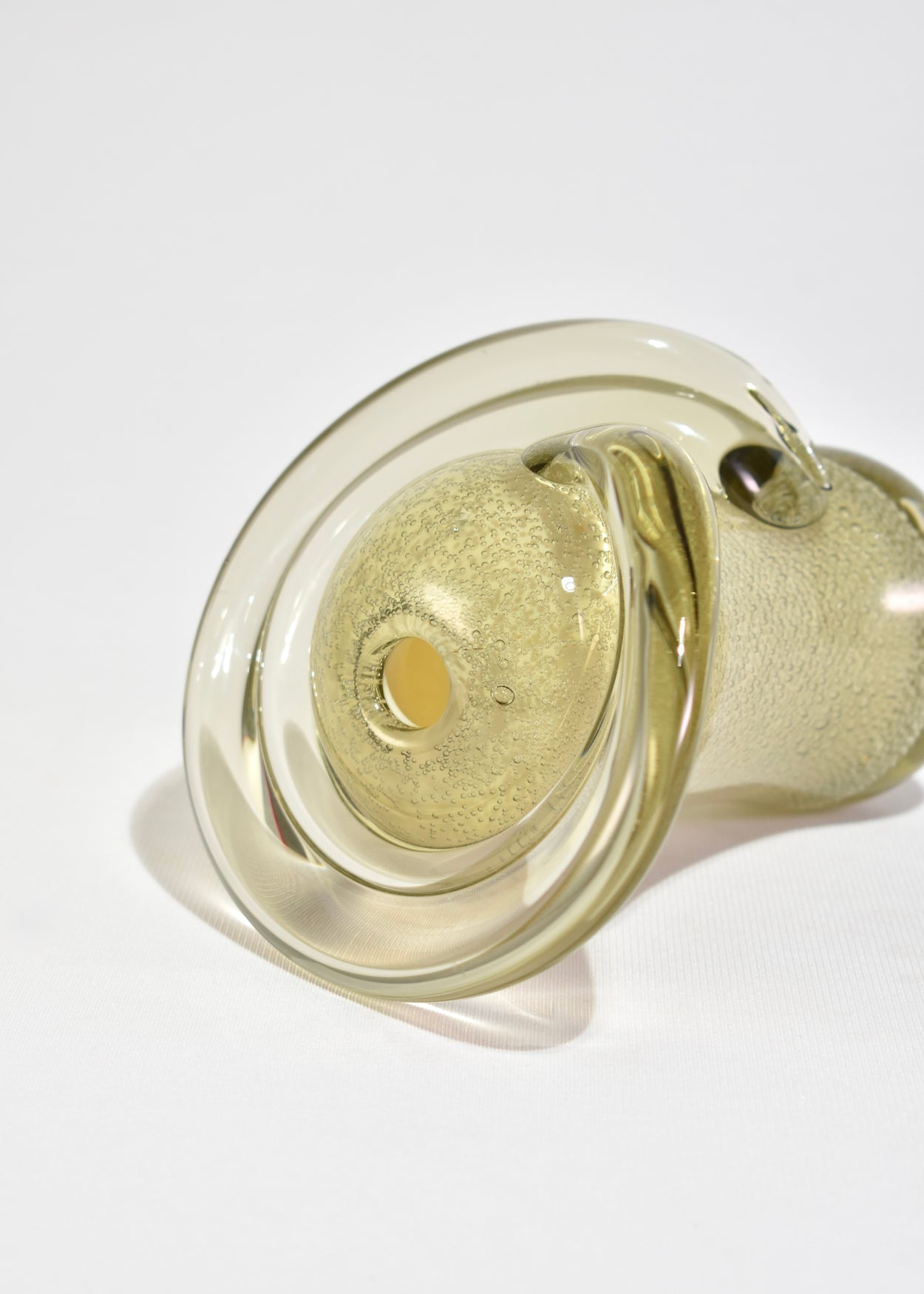 Curved Art Glass Vase