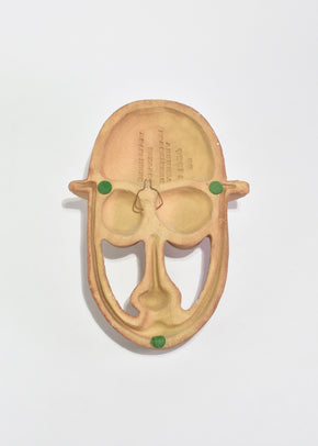 Stoneware Face Sculpture