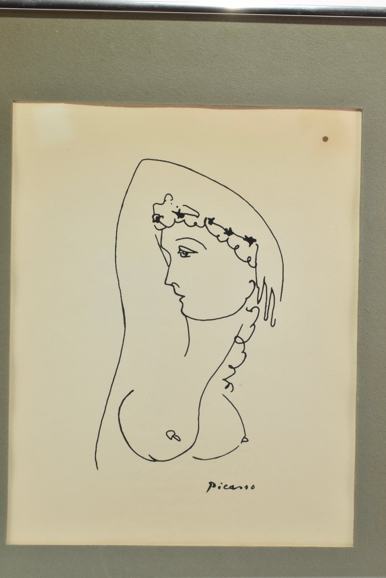 Picasso Lithograph, Framed
