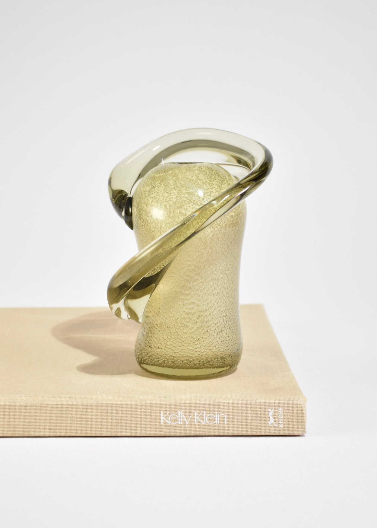 Curved Art Glass Vase