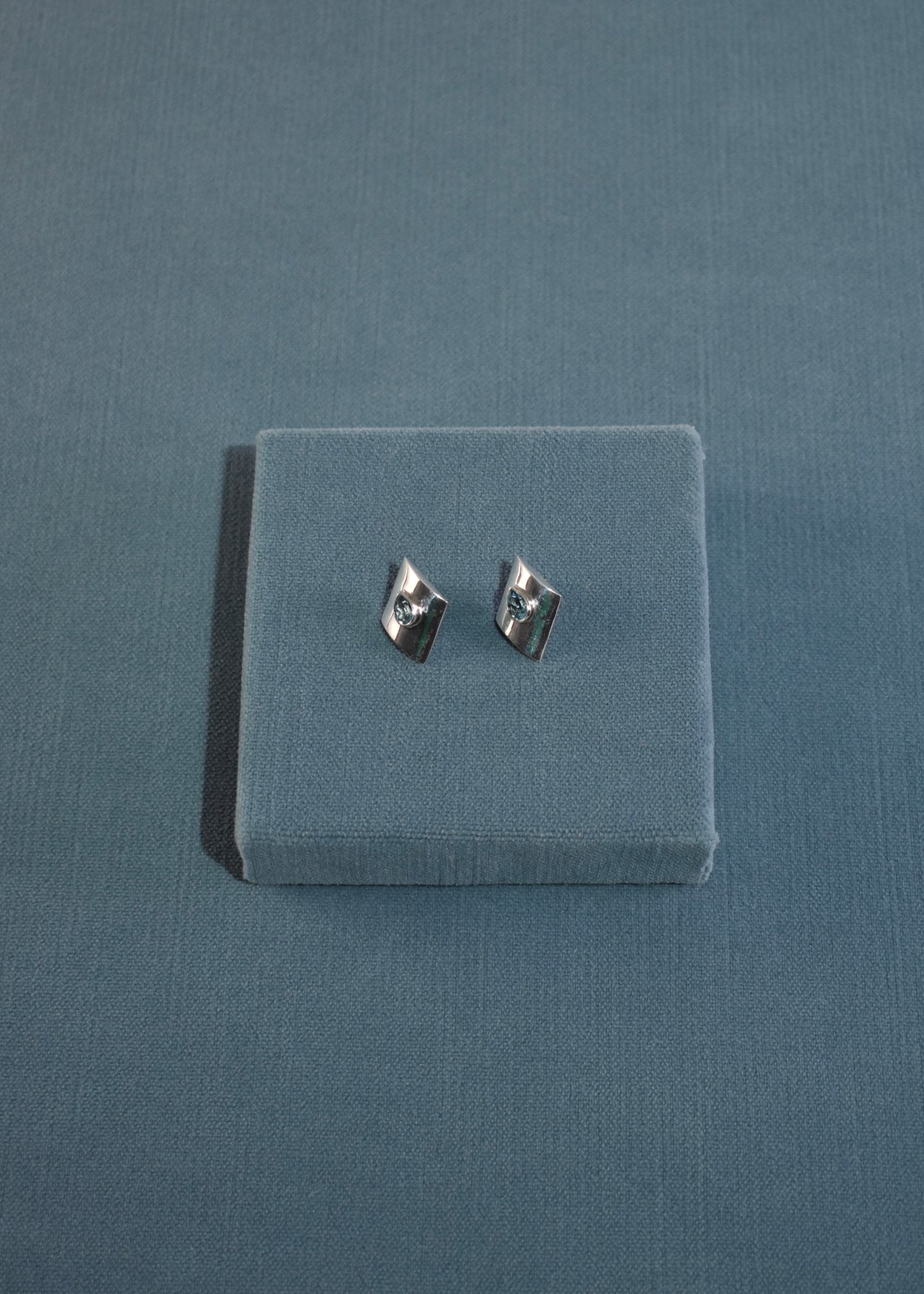 Blue Topaz Teardrop Earrings