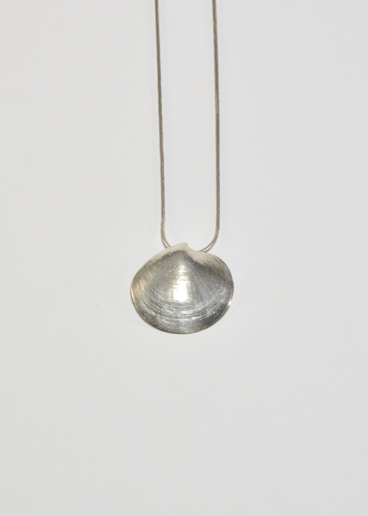 Sterling Clam Shell Necklace