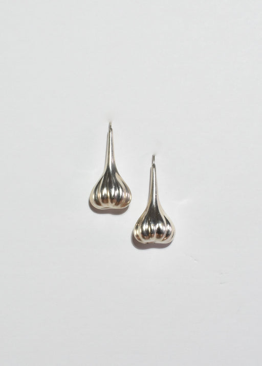 Ribbed Teardrop Earrings