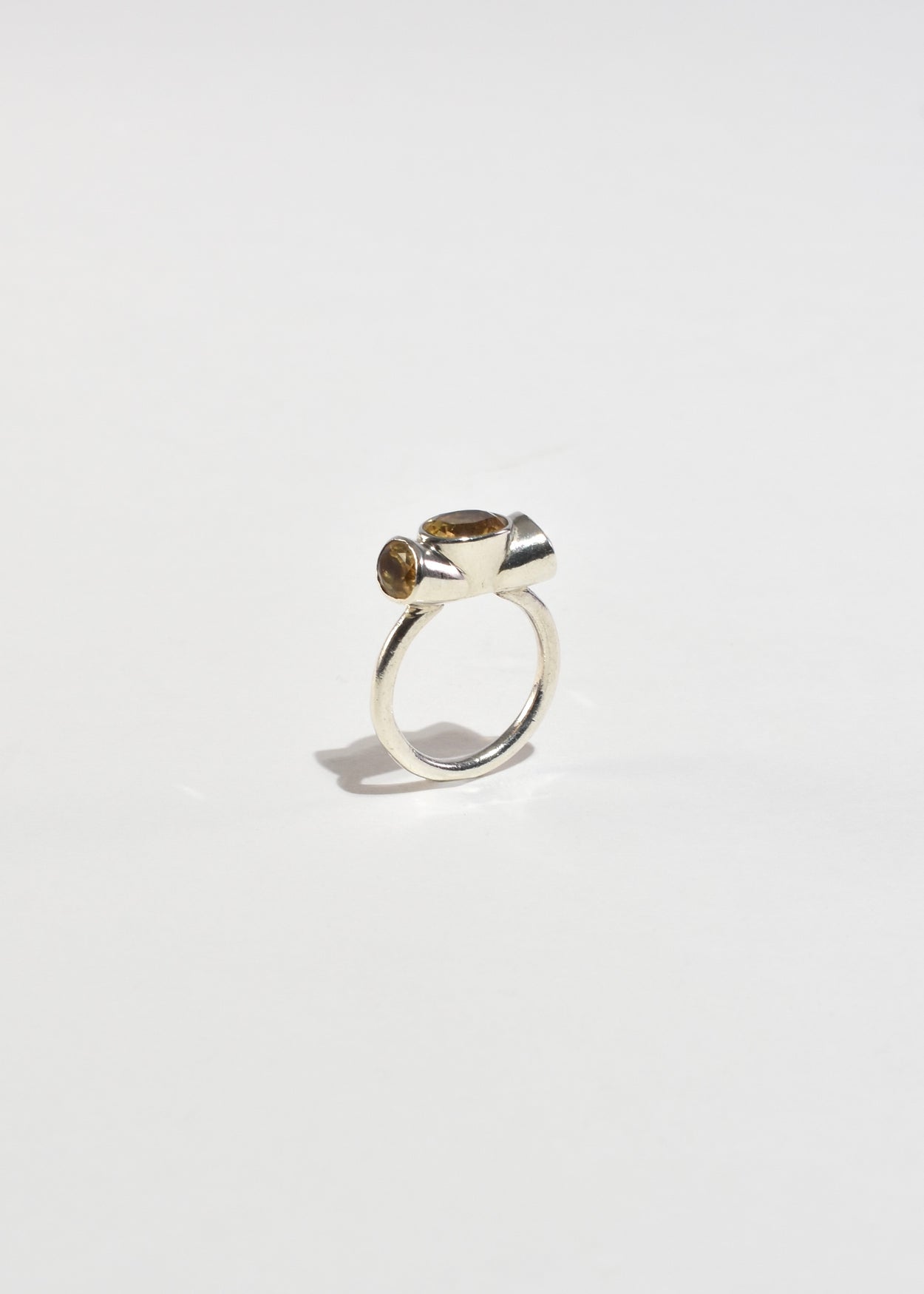 Faceted Citrine Ring