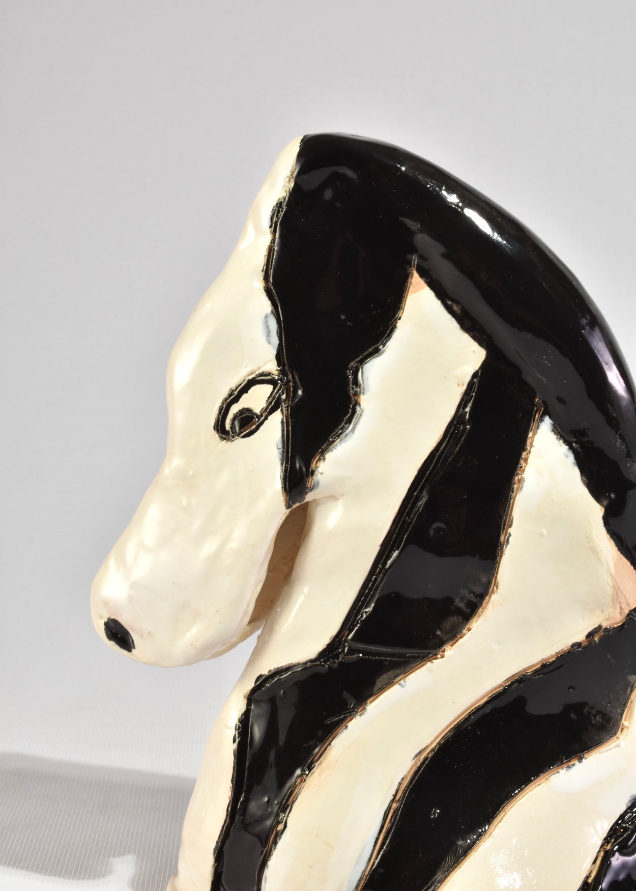 Ceramic Zebra Sculpture