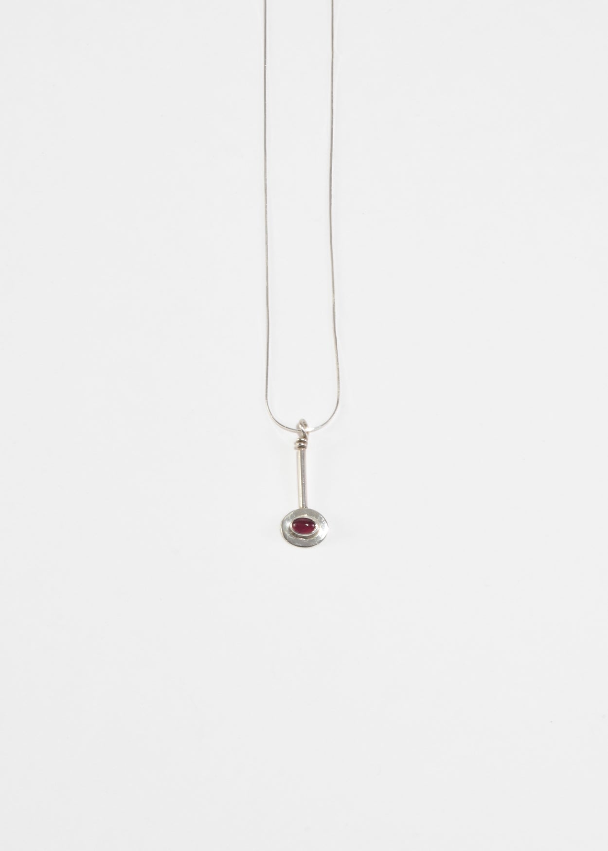 Tourmaline Bar Pendant Necklace