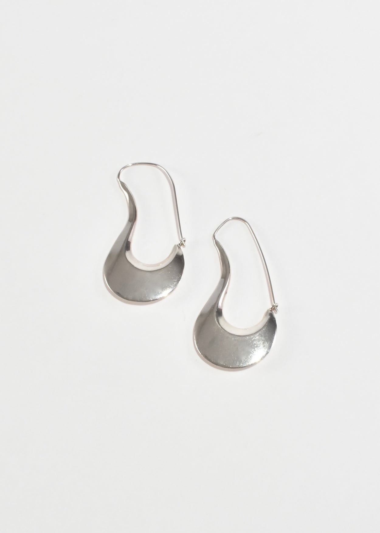 Curved Statement Hoop Earrings