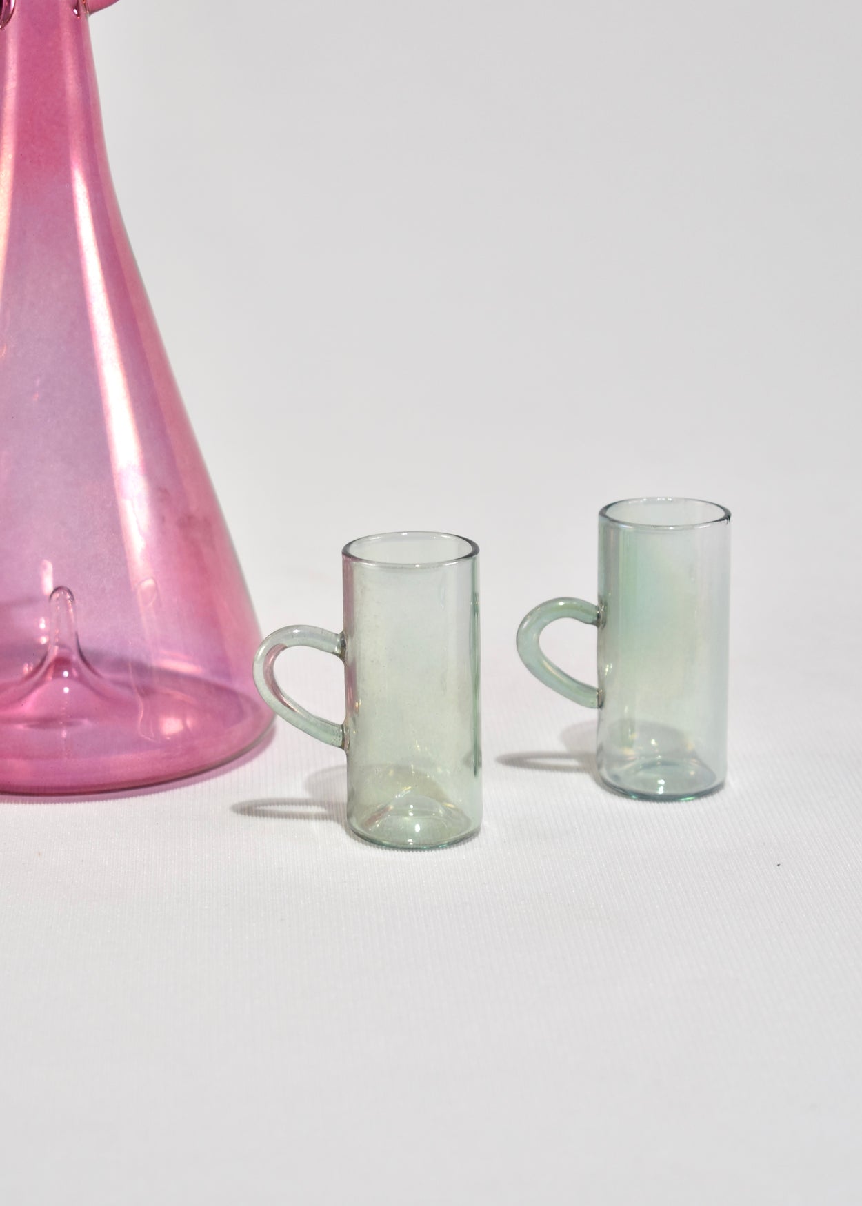 Pink Italian Decanter Set
