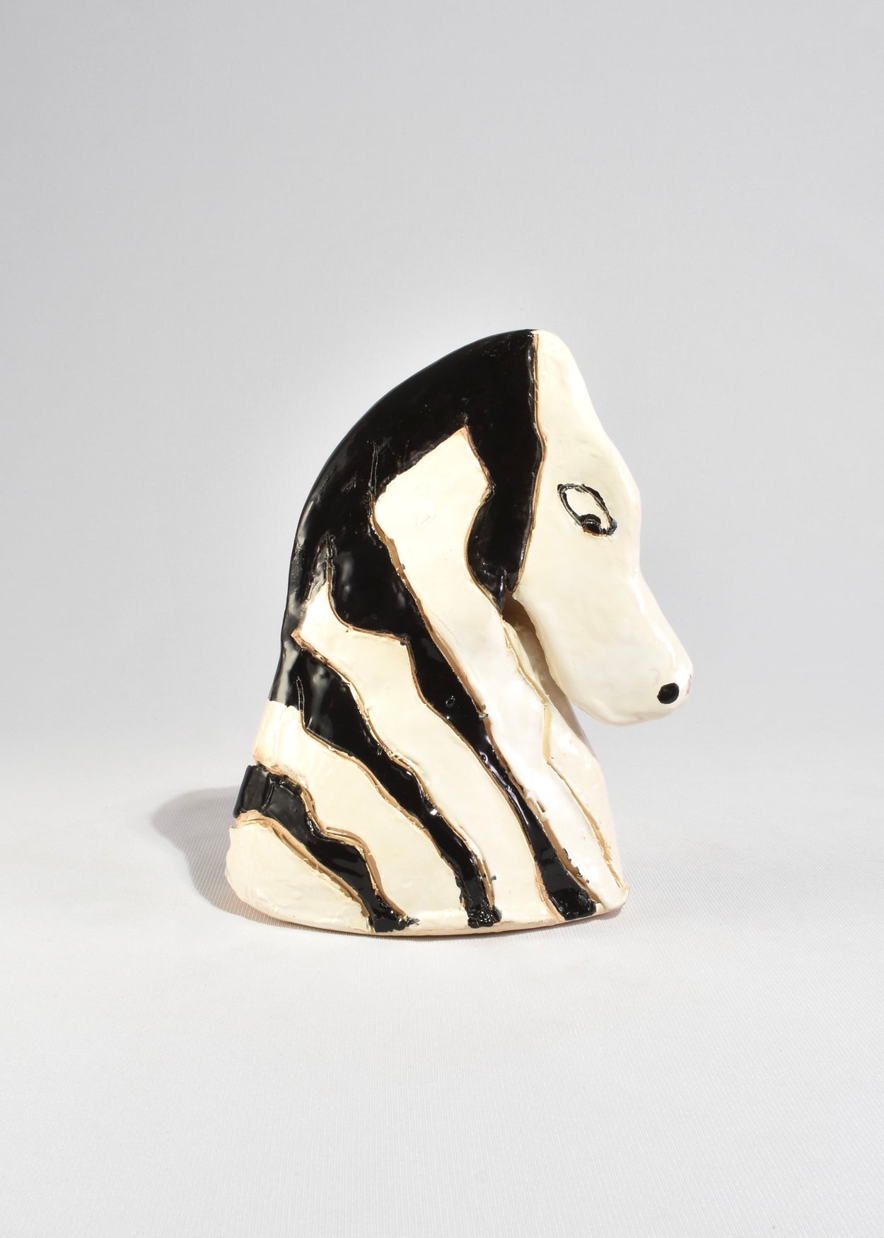 Ceramic Zebra Sculpture