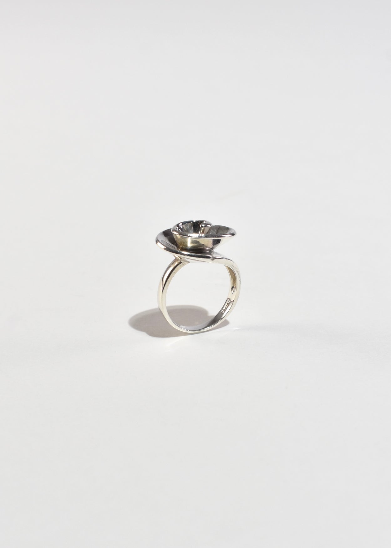 Raised Spiral Ring