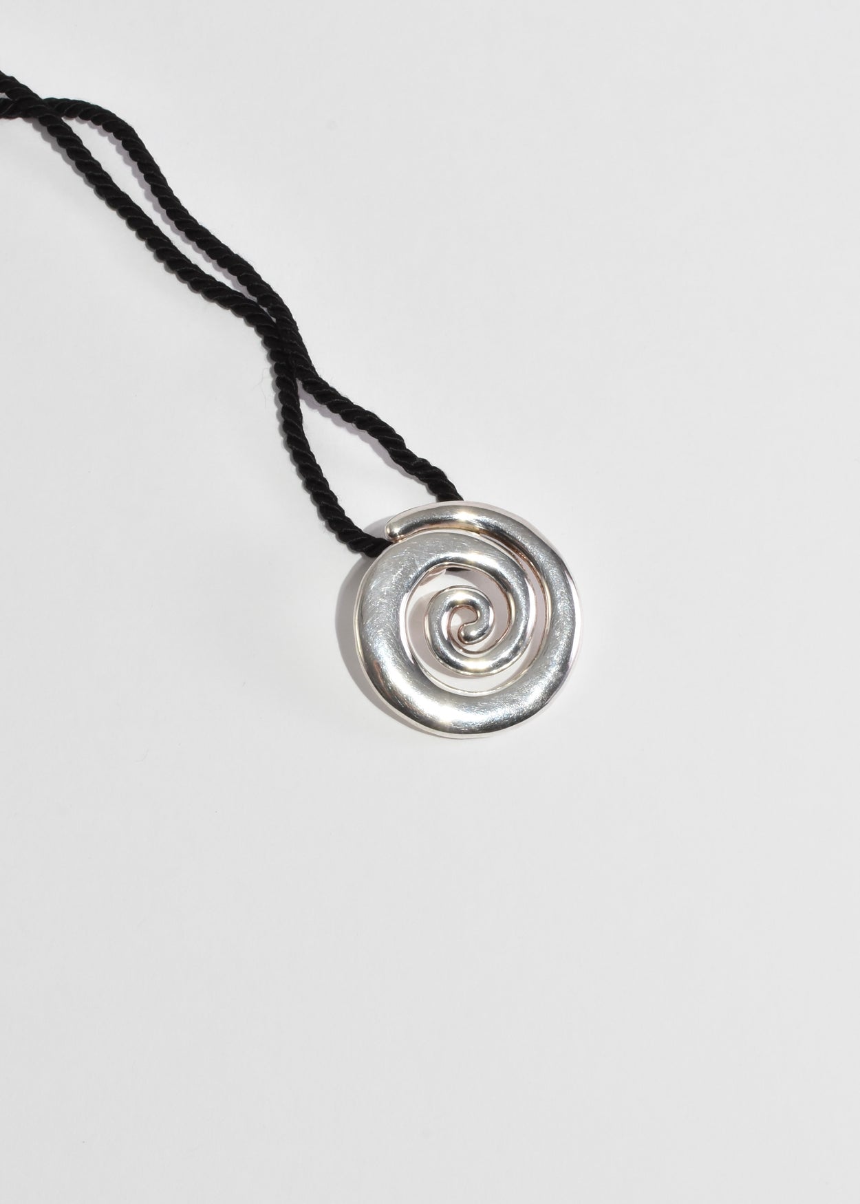 Organic Spiral Pendant Necklace