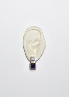 Amethyst Moonstone Earrings