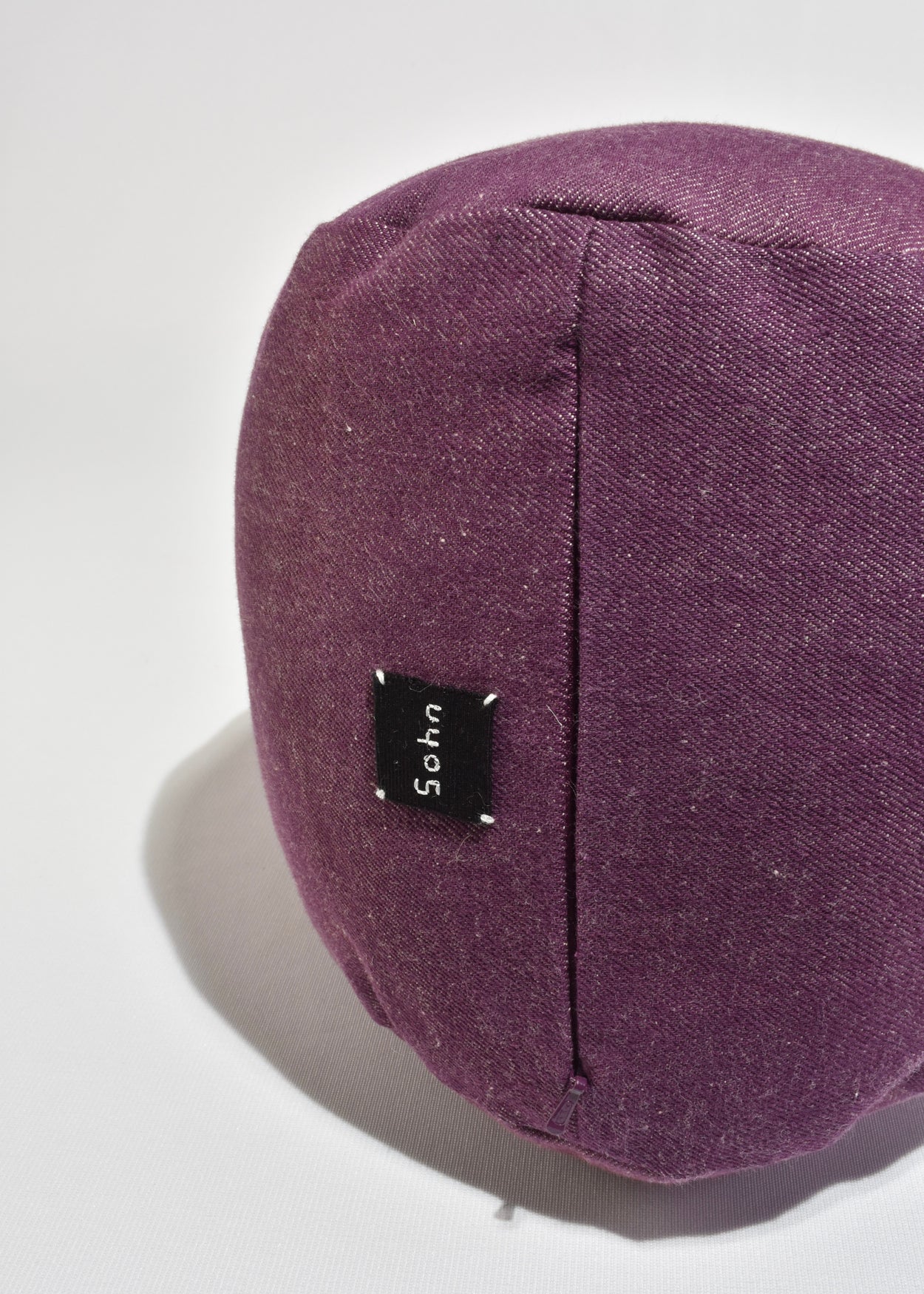 Foot Pillow in Purple Denim